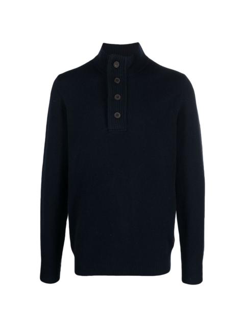 Essential half-zip knitted pullover