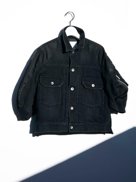Denim x Nylon Twill Jacket