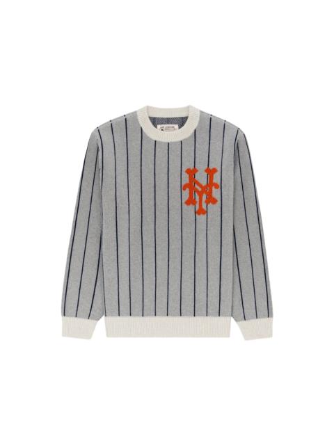 Aime Leon Dore x New York Mets Pinstripe Sweater Grey Stripe