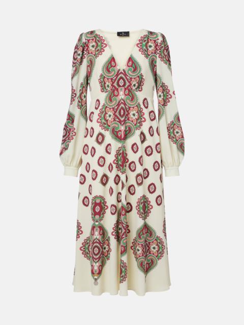 Paisley midi dress