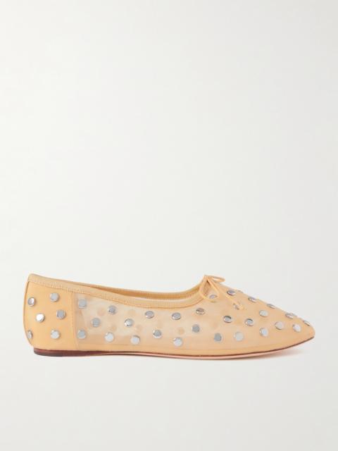 Landon Embellished Mesh Ballet Flats