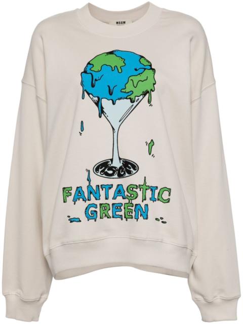 graphic-printed sweatshirt