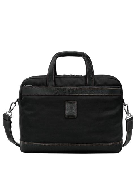 Boxford L Briefcase Black - Canvas