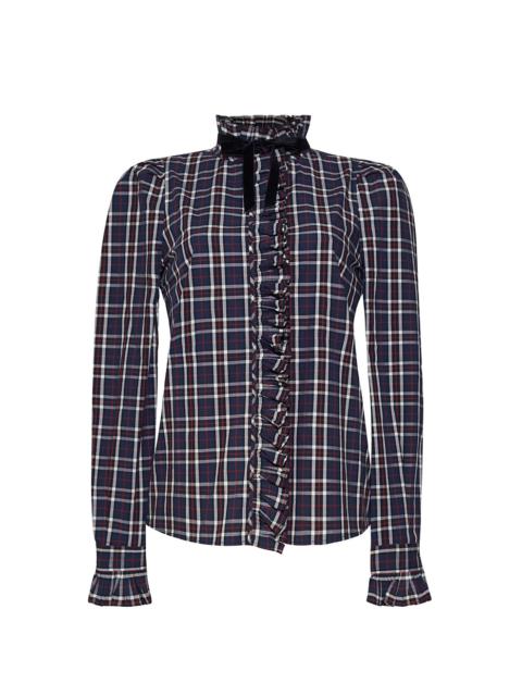 Pia Shirt
Tartan Softened by Velvet Ties and a Victorian Whisper
