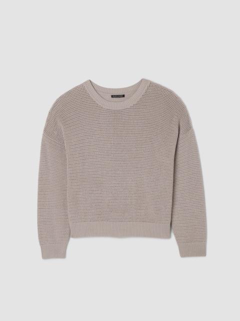 Peruvian Cotton Blend Crew Neck Top