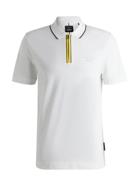 PORSCHE X BOSS STRETCH-COTTON POLO SHIRT