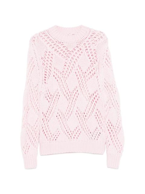 open-knit sweater
