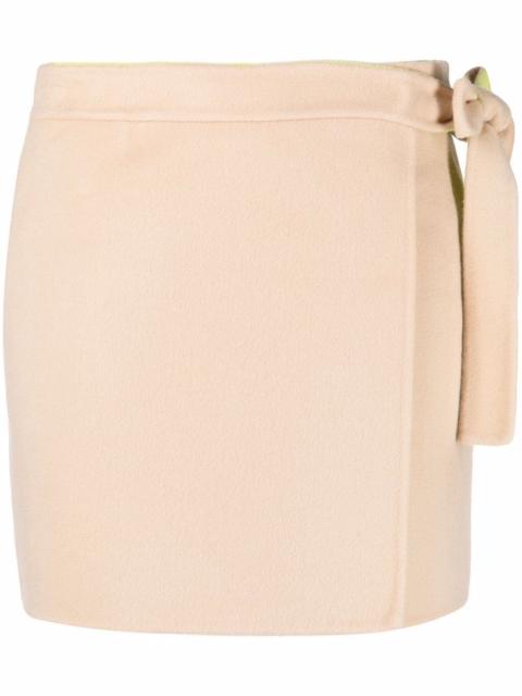 side tie fastening miniskirt