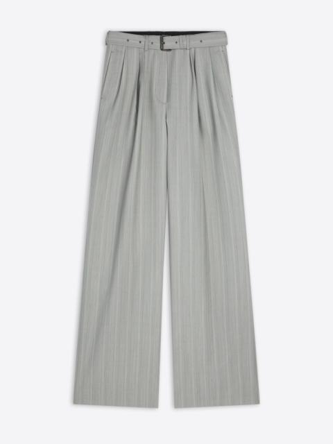 BELTED WOOL TROUSERS