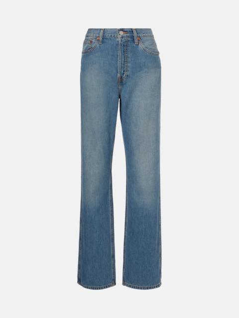 90s high-rise straight jeans