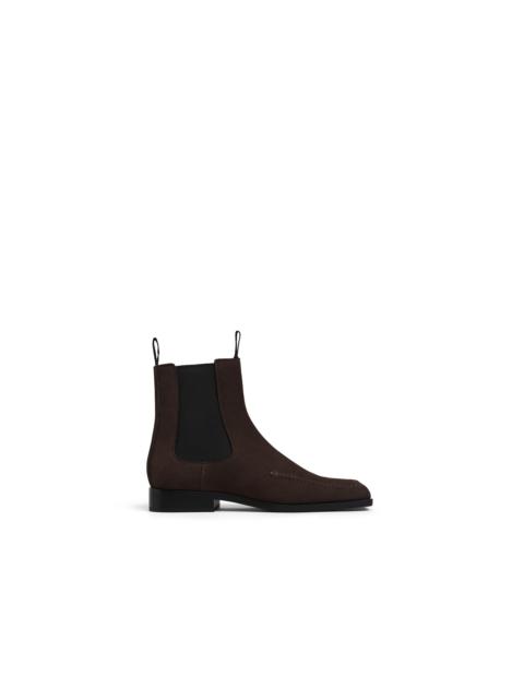 SQUARE LOAFER BOOTS IN NUBUCK