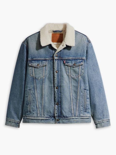 Vintage Levis Sherpa Lined Levi Denim Jacket With Fleece Lining
