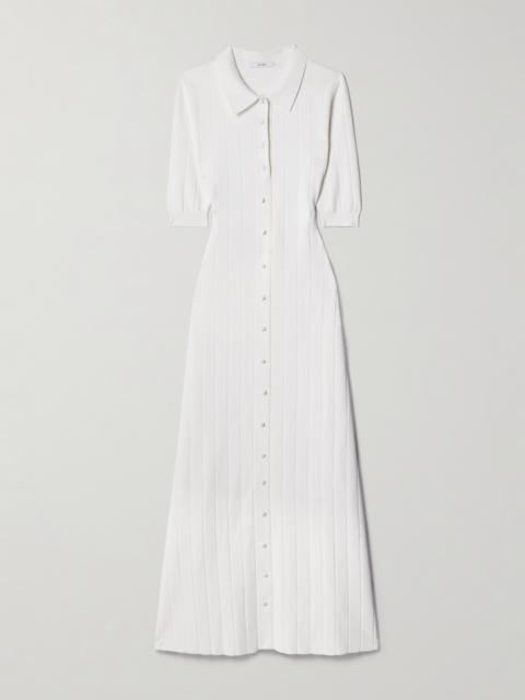 Fenwick Recycled Pointelle-knit Midi Dress