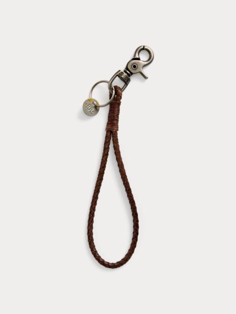 Braided Leather Key Fob