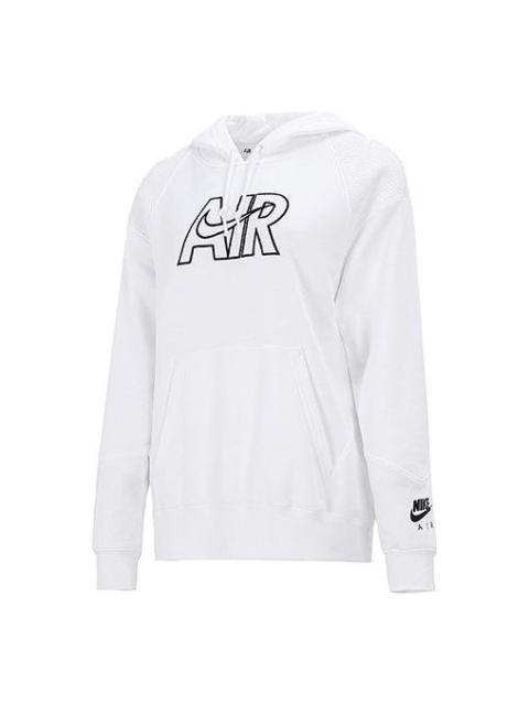 (WMNS) Nike AS NSW Air Fleece Hooded Pullover 'White' DM6060-100