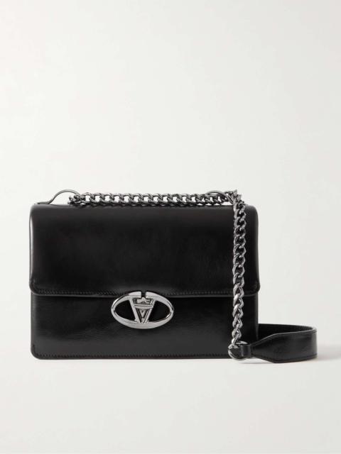Leather shoulder bag Black