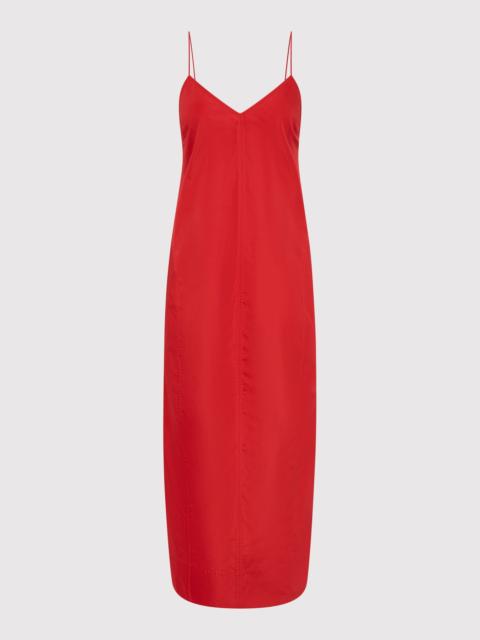 Paper Taffeta Cocoon Dress - Red