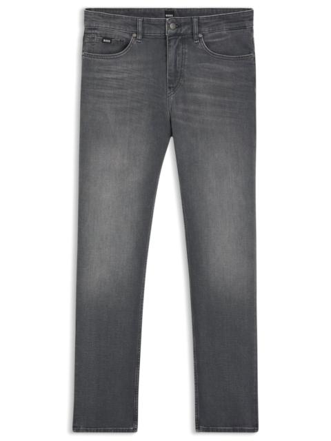 DELAWARE SLIM-FIT JEANS IN GRAY STRETCH DENIM