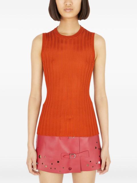 ribbed sleeveless top