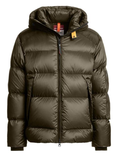 hooded quilted jacket