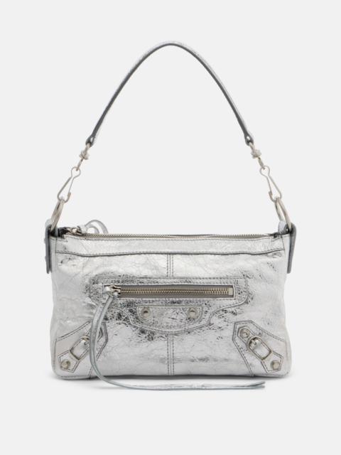 Le City metallic leather shoulder bag