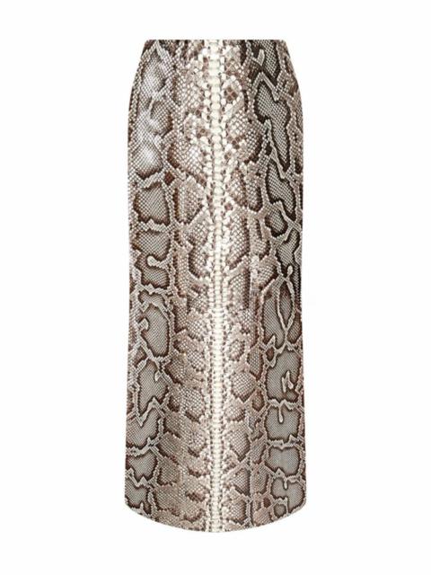 Manuela Midi Skirt in Greyscale Inversa™ Snakeskin