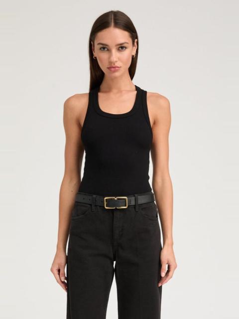 BLACK RIB FITTED SCOOPED TANK