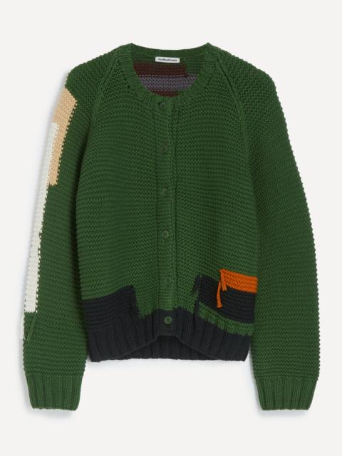 Atomic Green Cotton Cardigan