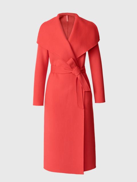 MAI Double-face wool wrap coat