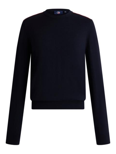 striped-detail sweater