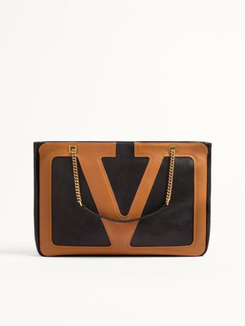 VALENTINO GARAVANI VIVA SUPERSTAR MEDIUM NAPPA LEATHER SHOPPING BAG