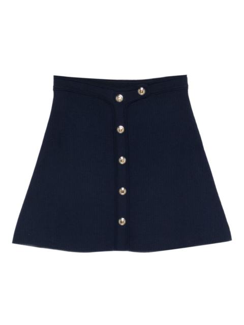 press-stud-fastening short skirt