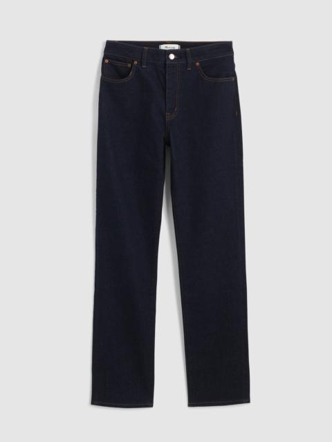 The Curvy Jules Slim-Straight Jean in Rinse Wash