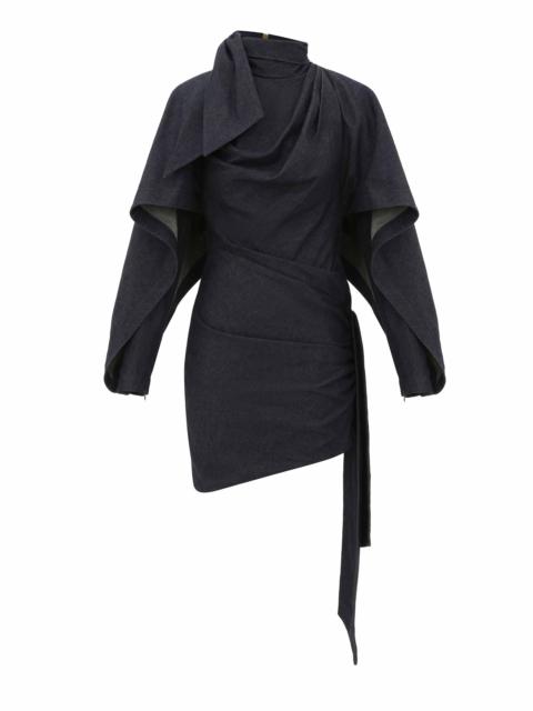 VALIANT DRAPED DENIM MINI