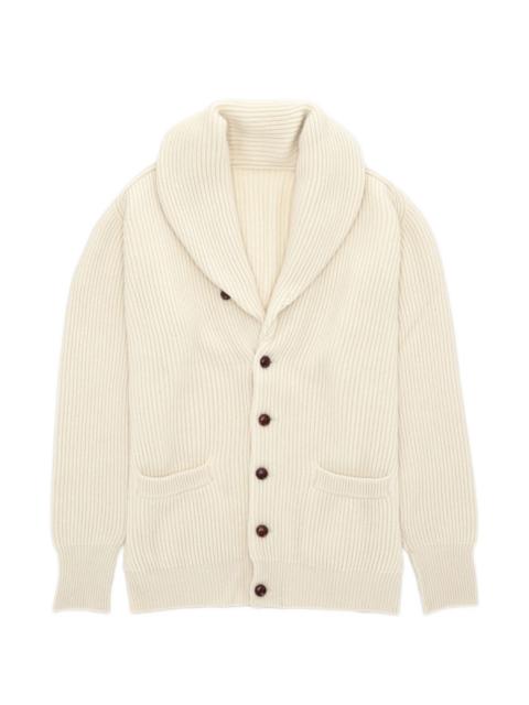 Stoke shawl-collar cardigan