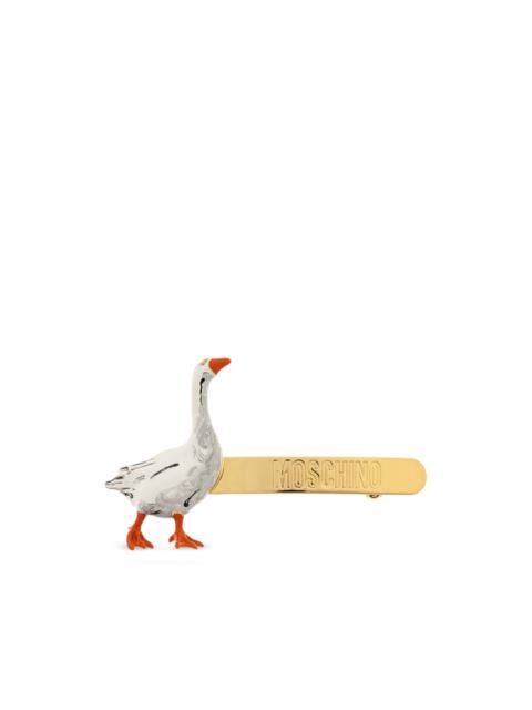 goose logo-embossed hair accessory