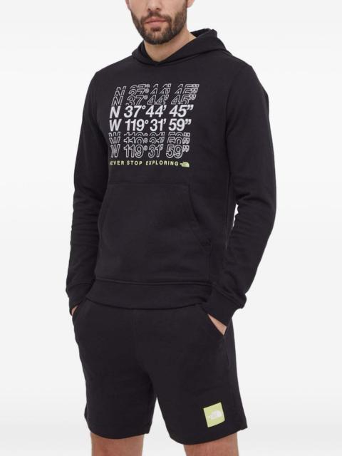 printed hooded sweatshirt