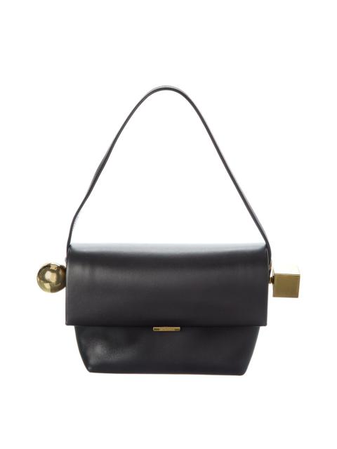 Jacquemus The Rond Carre Leather Shoulder Bag