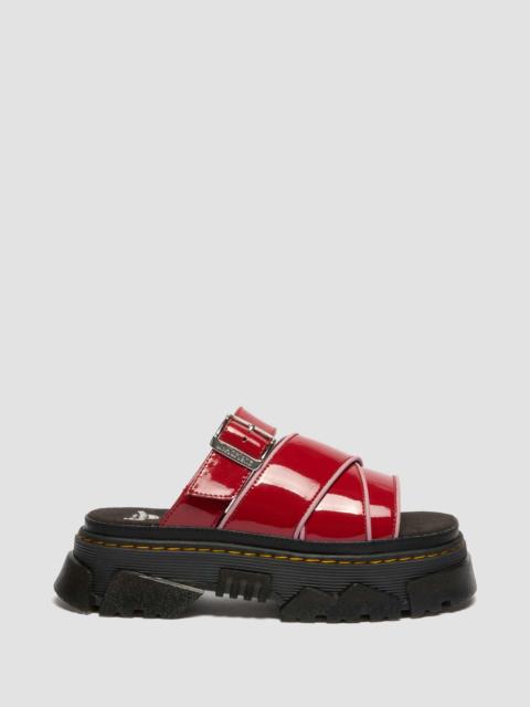 Mattison Slide Soft Patent Leather Sandals