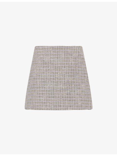Tweed Cotton-Blend Mini Skirt