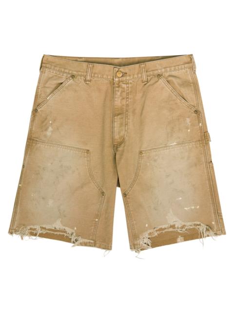 Saint Mxxxxxx Distressed Canvas Shorts