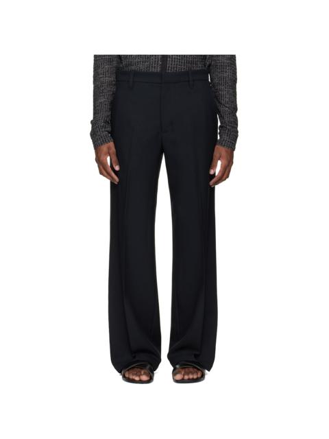 Black Tailored Bootcut Trousers