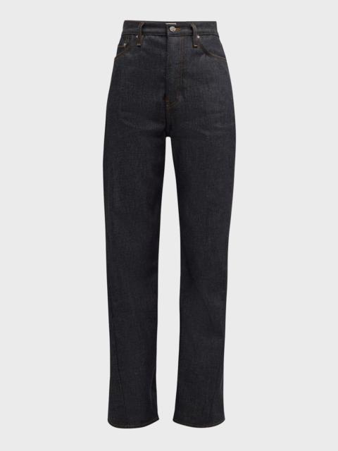 Long Twisted Seam Denim Pants