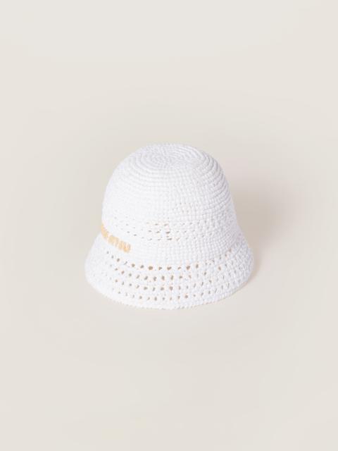 Woven fabric hat