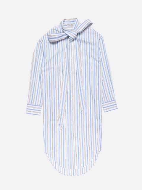 Striped shirt dress - Blue/red