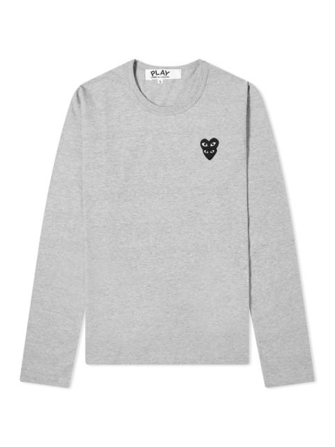 Comme des Garcons Play Womens Long Sleeve Overlapping Heart