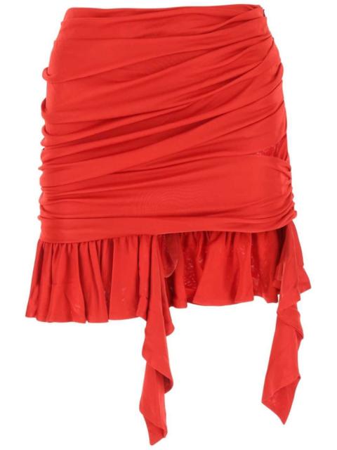 ruffle-detailing mini skirt