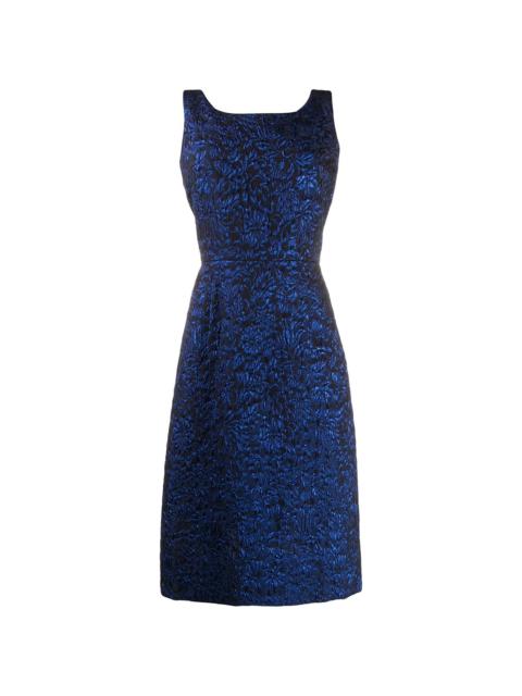 sleeveless floral midi dress