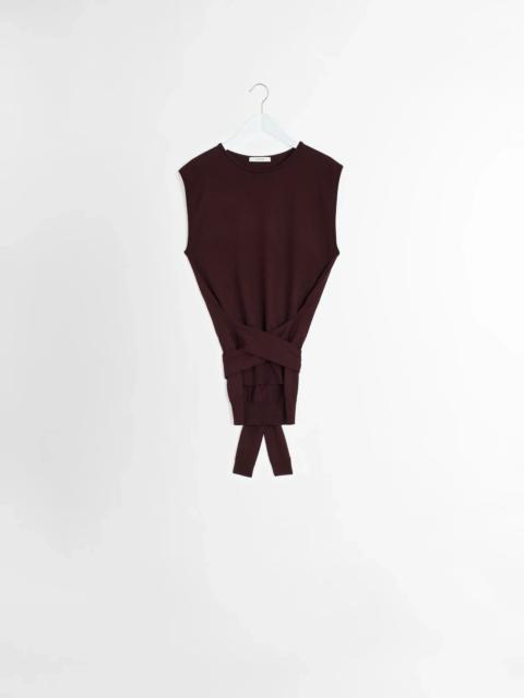 TROMPE L'OEIL SLEEVELESS JUMPER