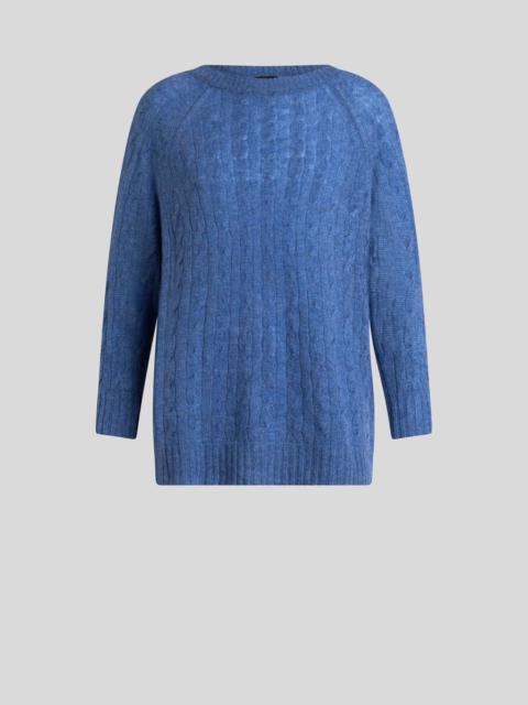 CASHMERE SWEATER WITH THREE-QUARTER SLEEVES